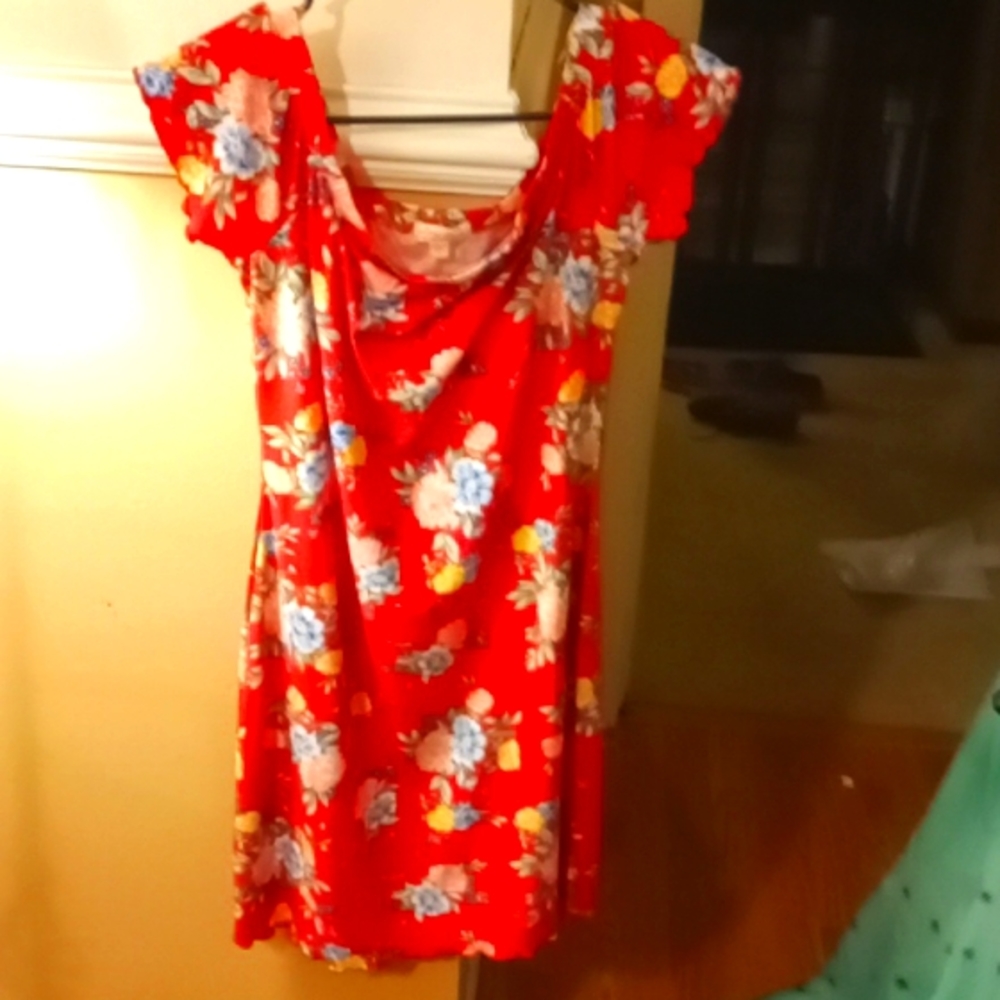 By Ultra Hirt:Los Angeles. Sexy Red Dress. Size L Fits me at size 8.